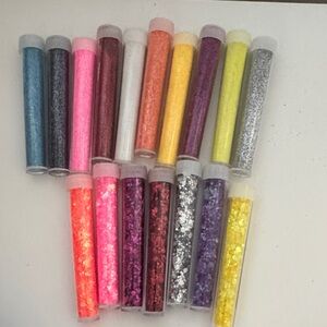 Multicolor Glitter Tubes Set